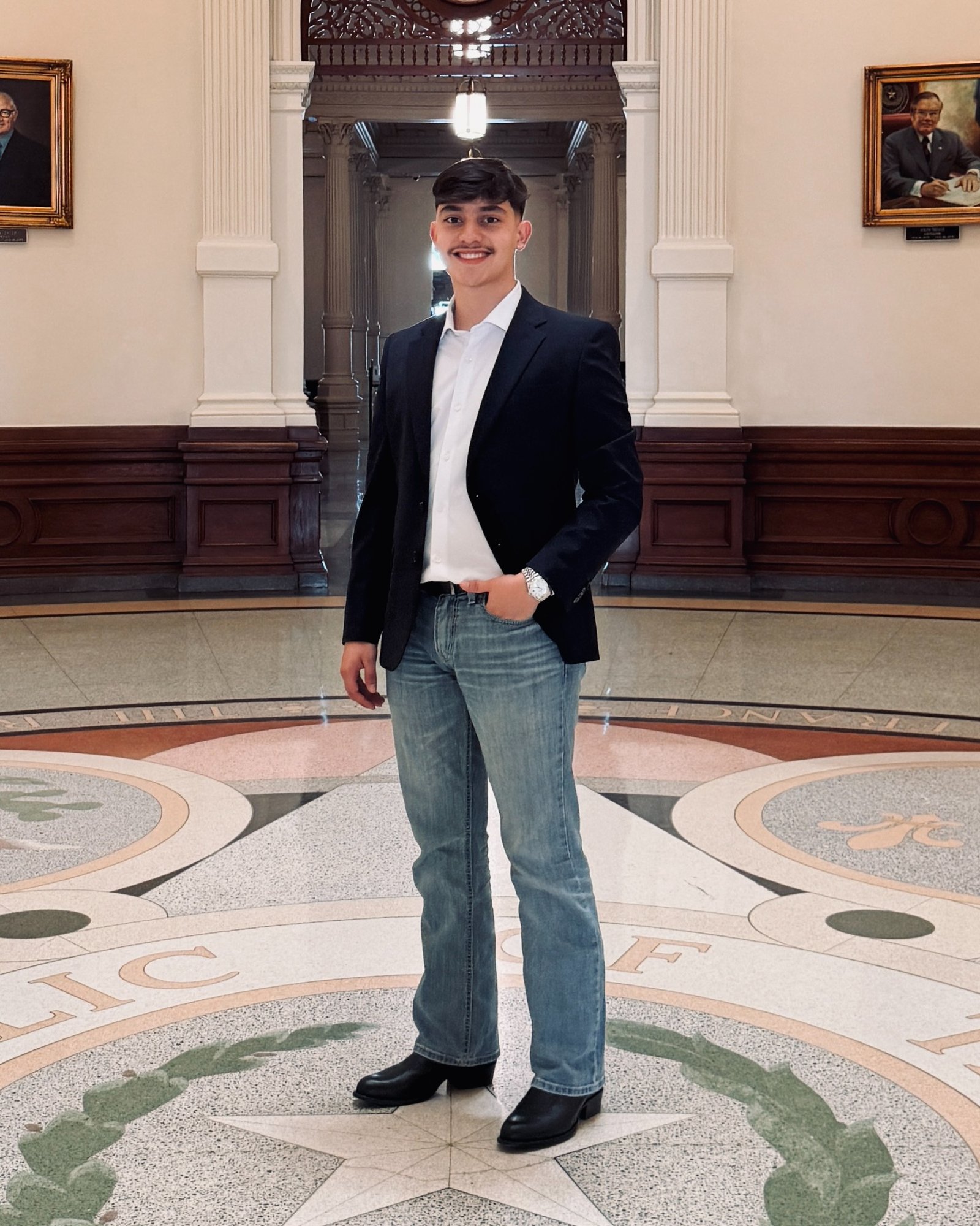 Roel Garza-Morales at the Texas Capitol